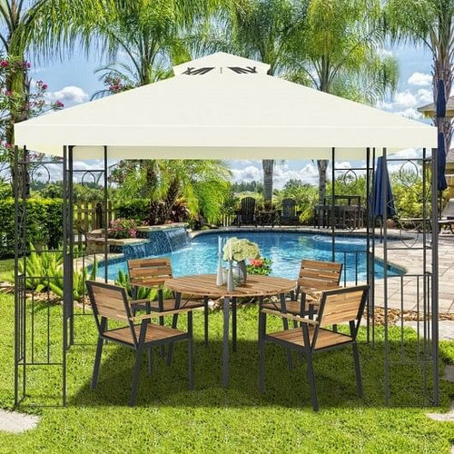 2 Tiers 10 x 10 Feet Patio Gazebo Canopy Tent-1