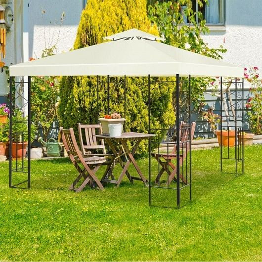 2 Tiers 10 x 10 Feet Patio Gazebo Canopy Tent-3