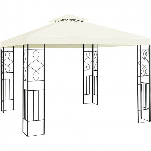 2 Tiers 10 x 10 Feet Patio Gazebo Canopy Tent-2