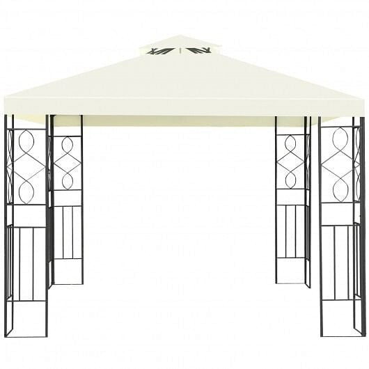 2 Tiers 10 x 10 Feet Patio Gazebo Canopy Tent-0