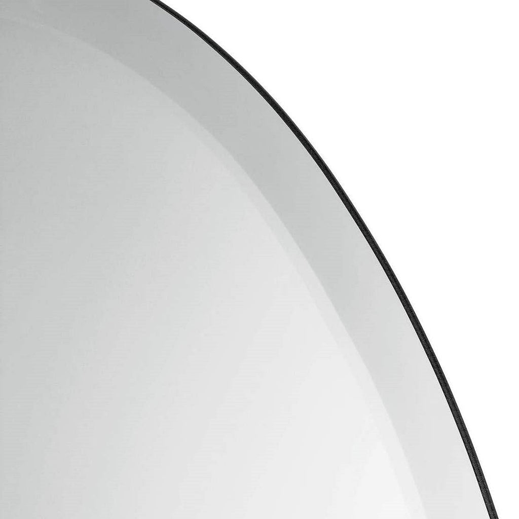 Oval Frameless 36-inch Beveled Bathroom Bedroom Living Room Vanity Wall Mirror-1