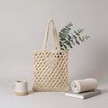 One Shoulder Straw Beach Bag Casual Hollow Out-1