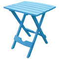 Pool Blue Folding Side Table in Durable Patio Furniture Plastic Resin-0