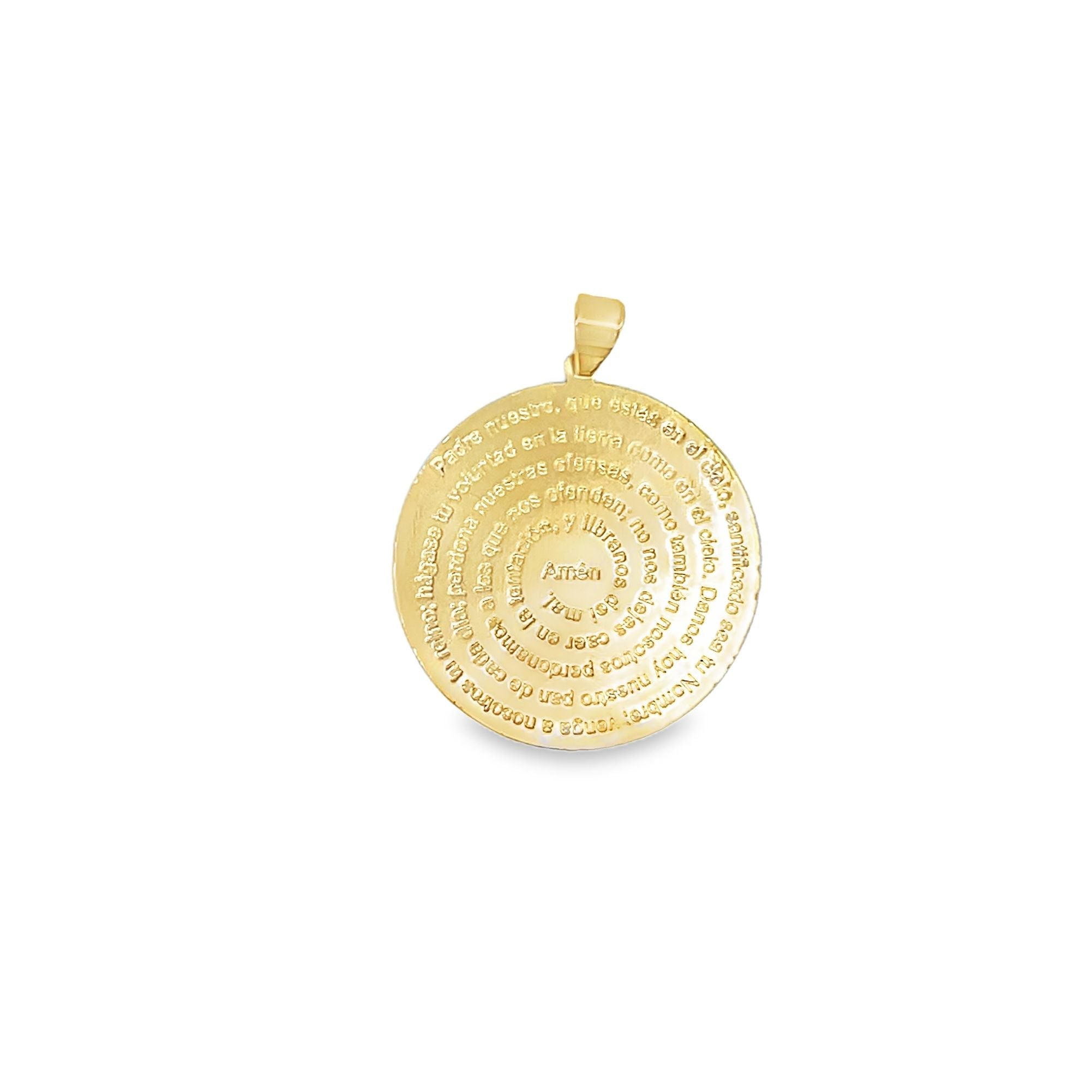 Filled Prayer Pendant, Religious jewelry, Catholic Jewelry (A96)-0