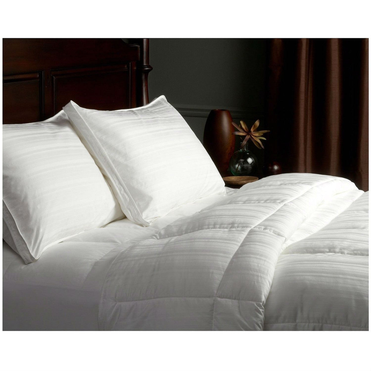 King size 100-Percent Cotton Medium Warmth Down Alternative Comforter-2