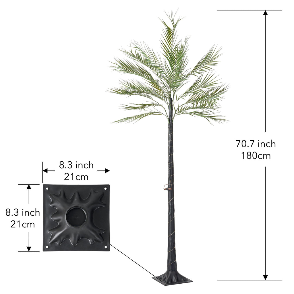 5.9ft Artificial Phoenix Palm Tree-4