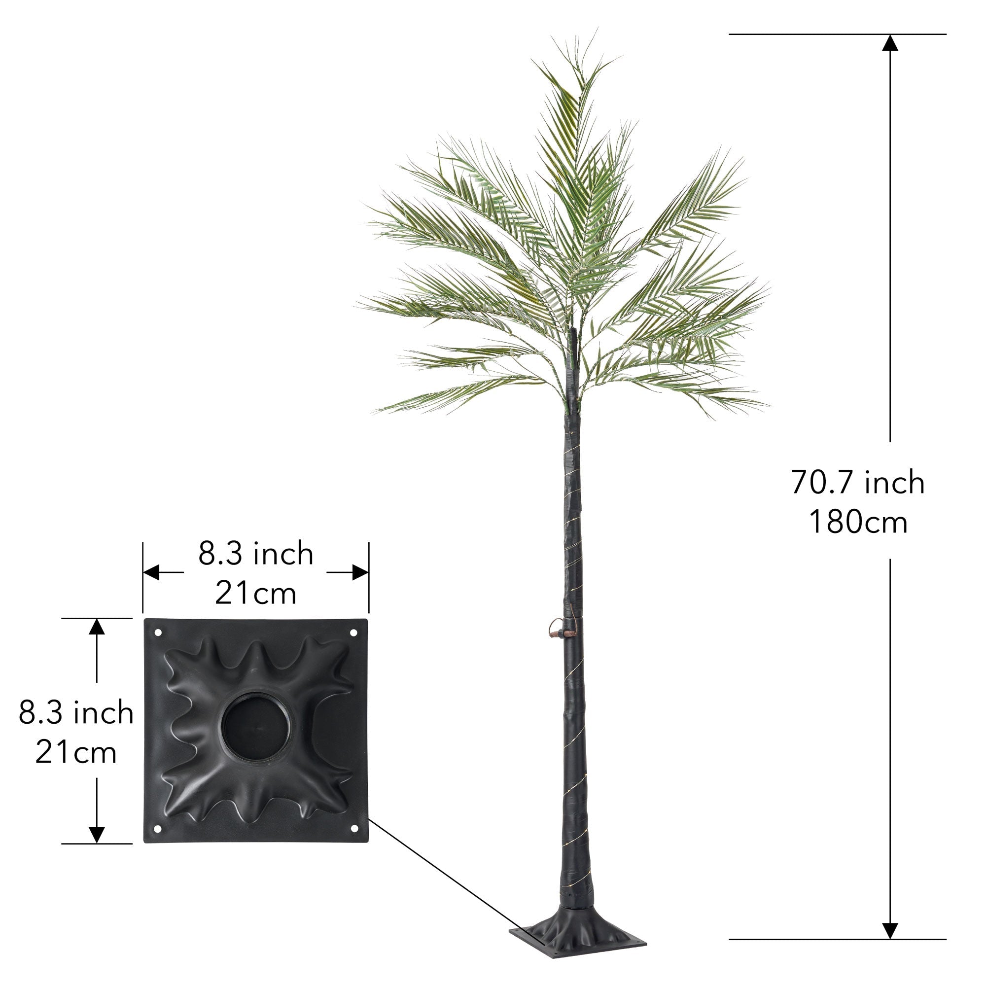 5.9ft Artificial Phoenix Palm Tree-4