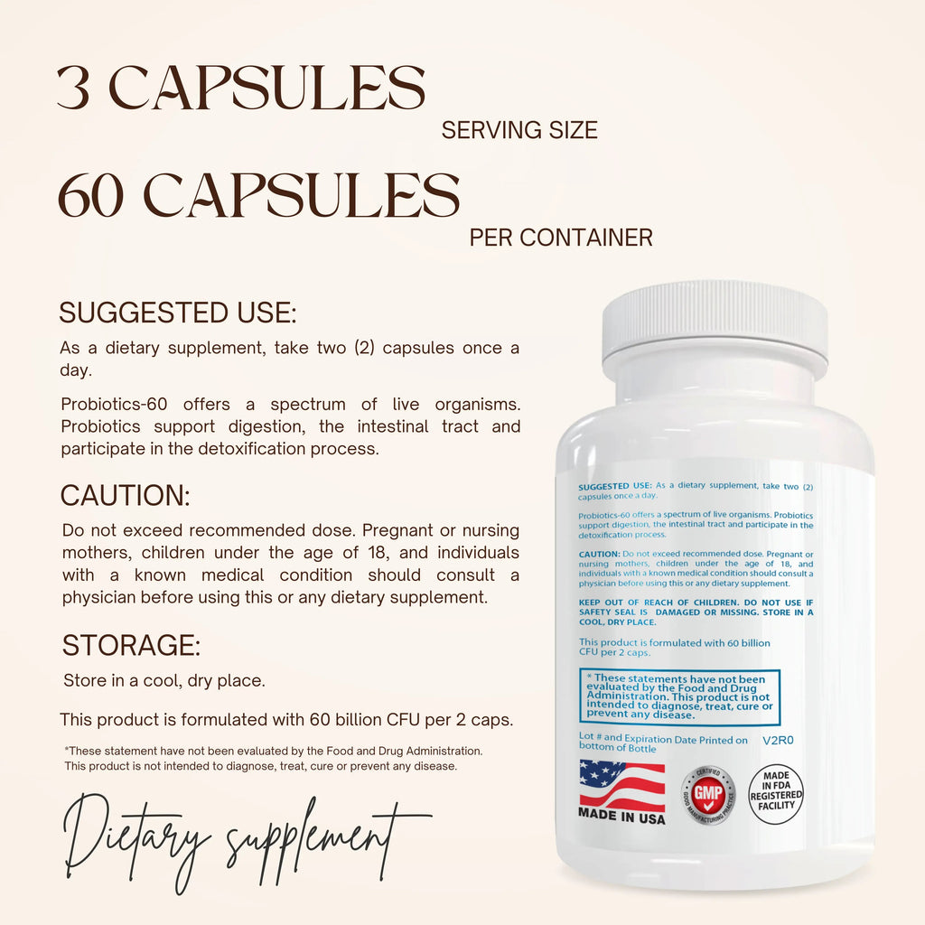 PROBIOTIC 60 BILLION CFU : GUT HEALTH SUPPLEMENT-2