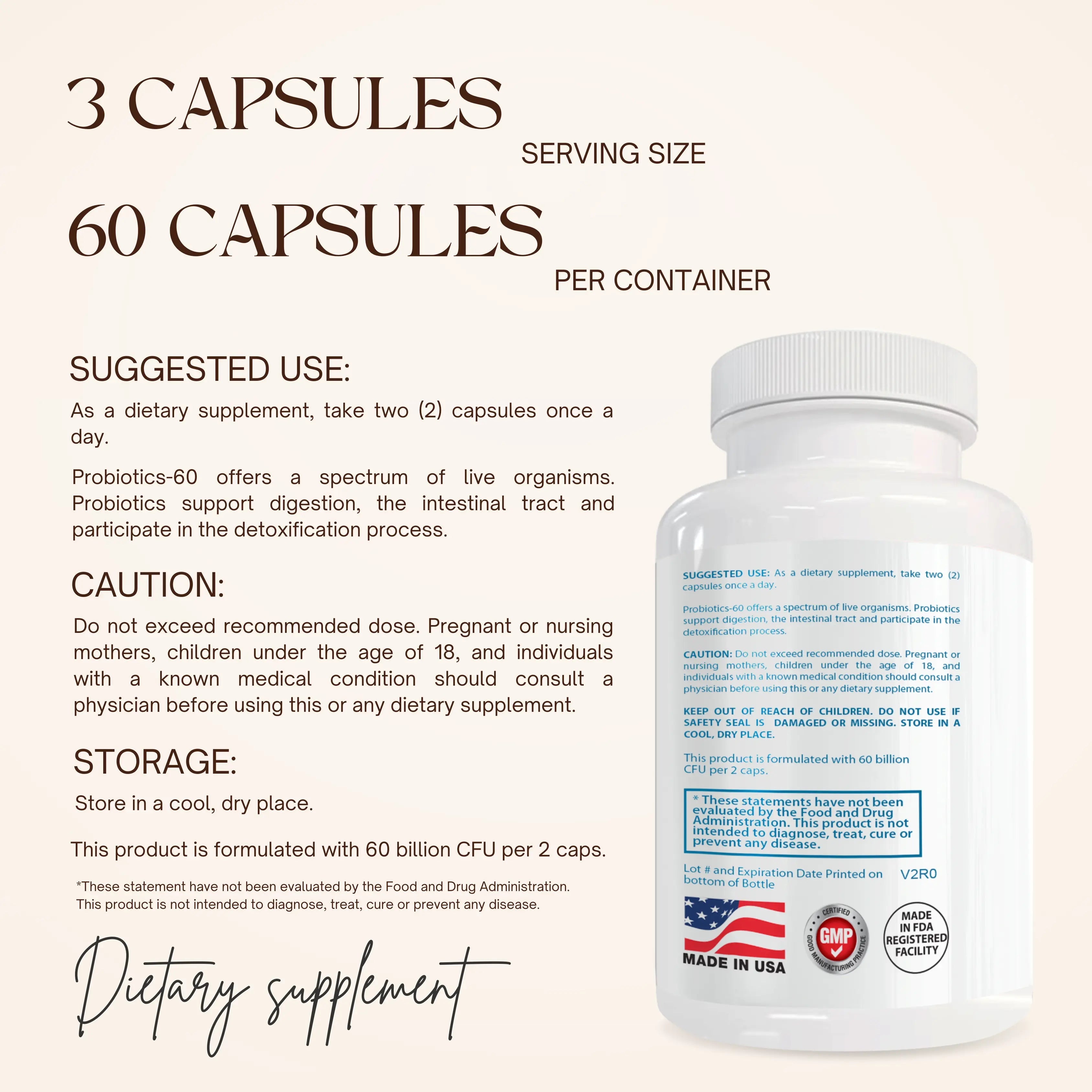 PROBIOTIC 60 BILLION CFU : GUT HEALTH SUPPLEMENT-2