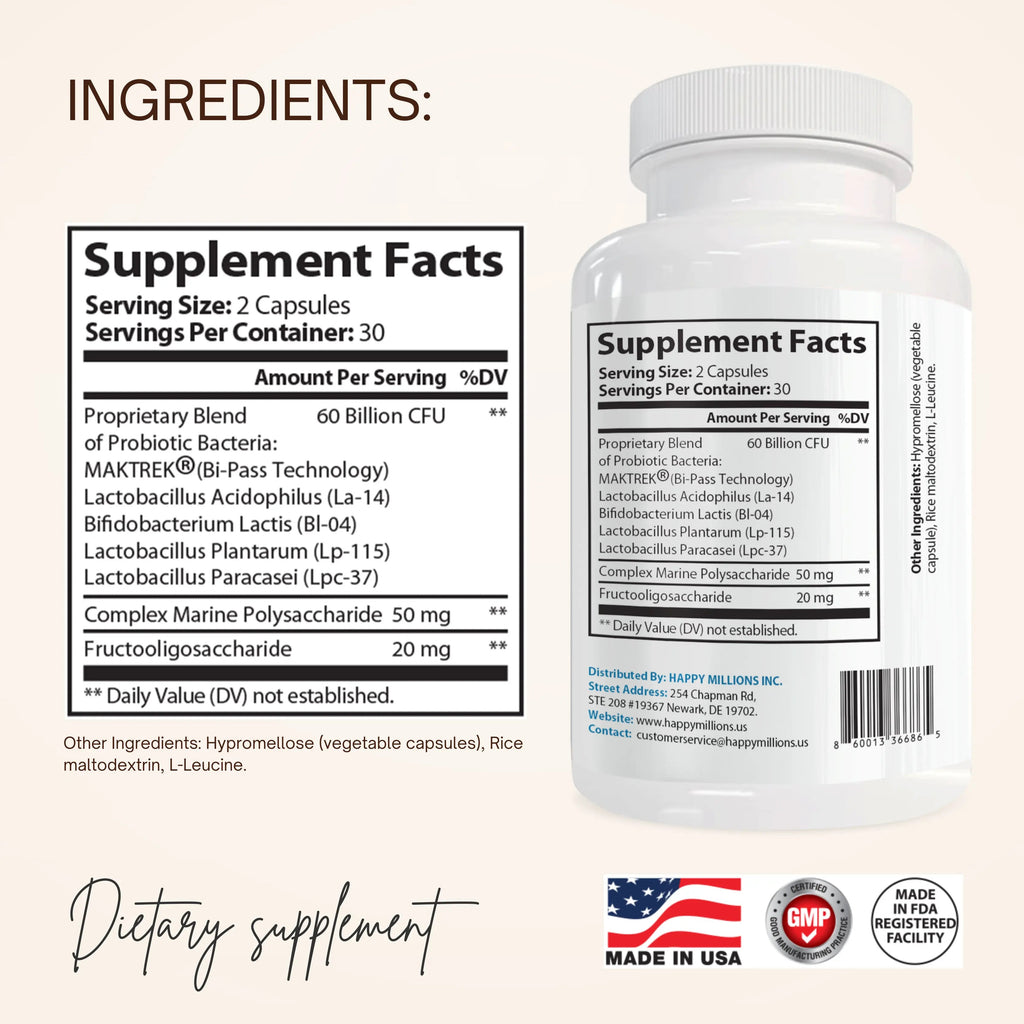 PROBIOTIC 60 BILLION CFU : GUT HEALTH SUPPLEMENT-3