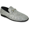 "Bravo 1" Silver Glitter Tuxedo & Prom Shoes-0