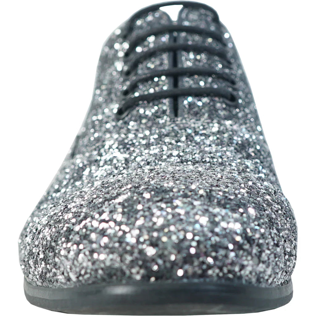 BRAVO Men Dress Shoe PROM-3 Loafer Shoe for Prom & Wedding Pewter-1