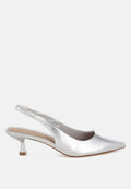 Pentas Kitten Heel Slingback Sandals-0
