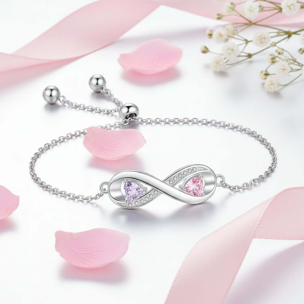 Personalized Birthstone Bracelet – Custom Engraved Jewelry for Women-4