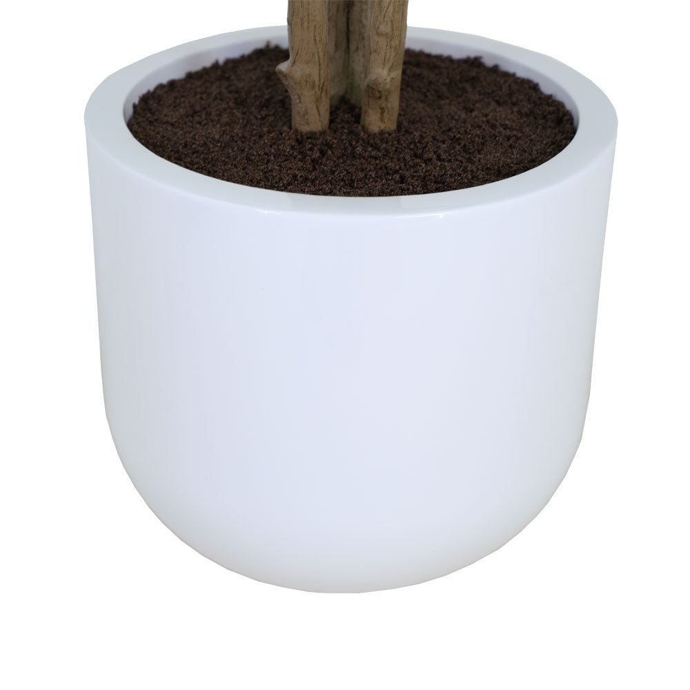 Artificial Eucalyptus Tree with White Pot-4