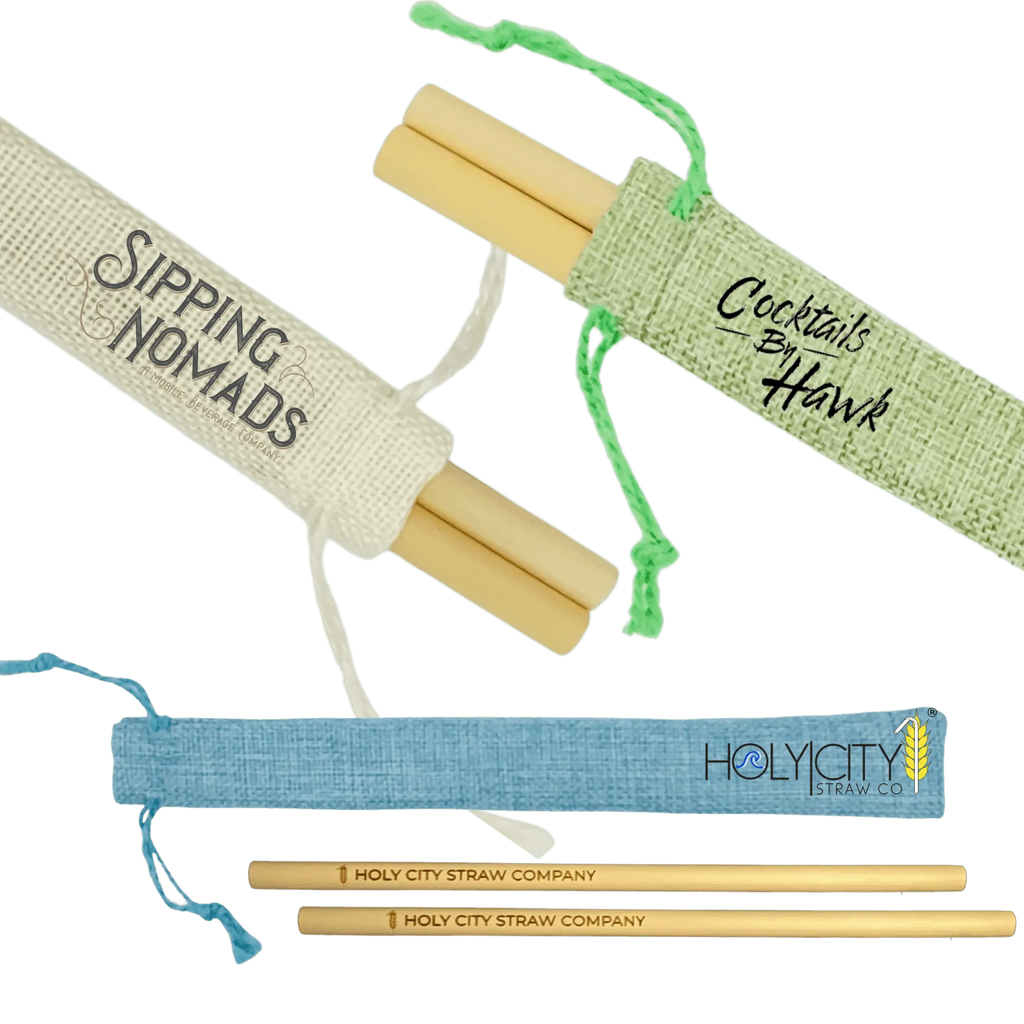 Customizable Two Straw/Jute Pouch Combo-0