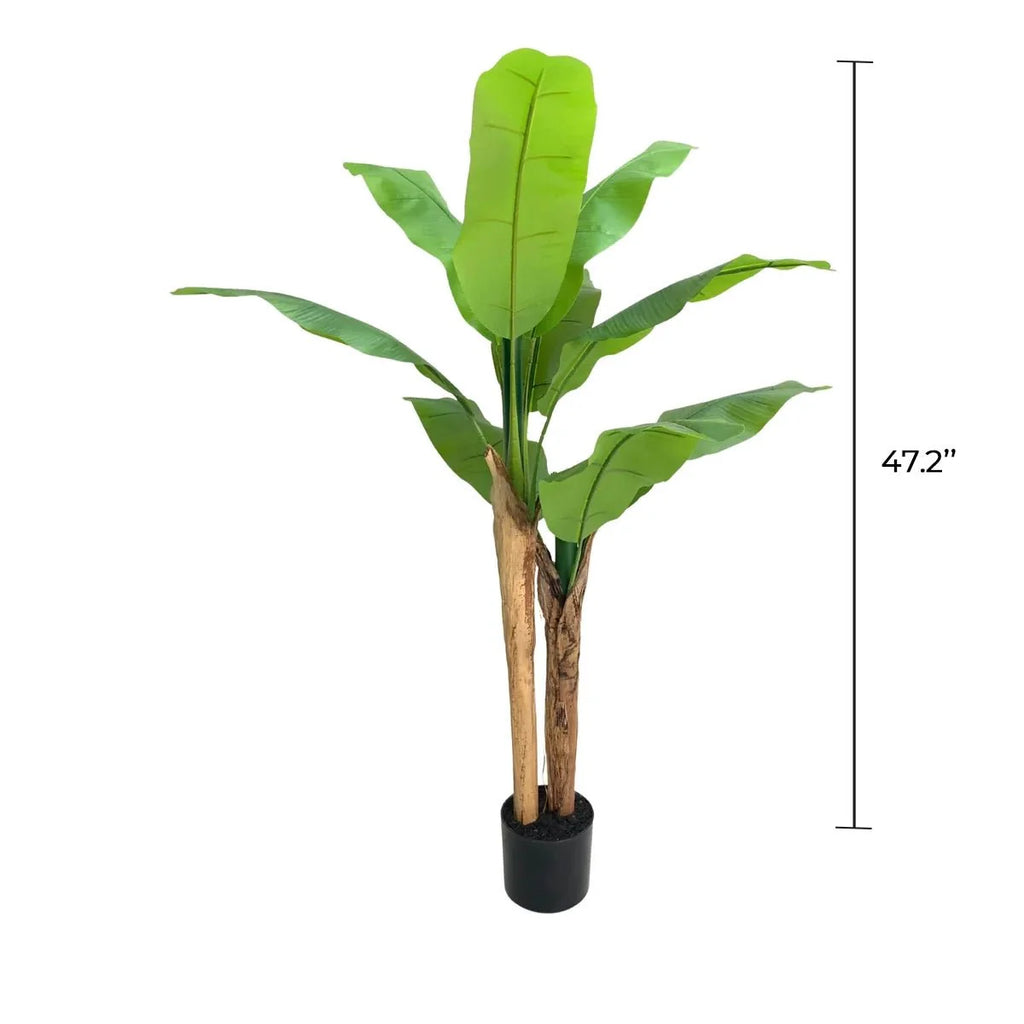 Wide Leaf Banana Artificial Tree 47.2in-1