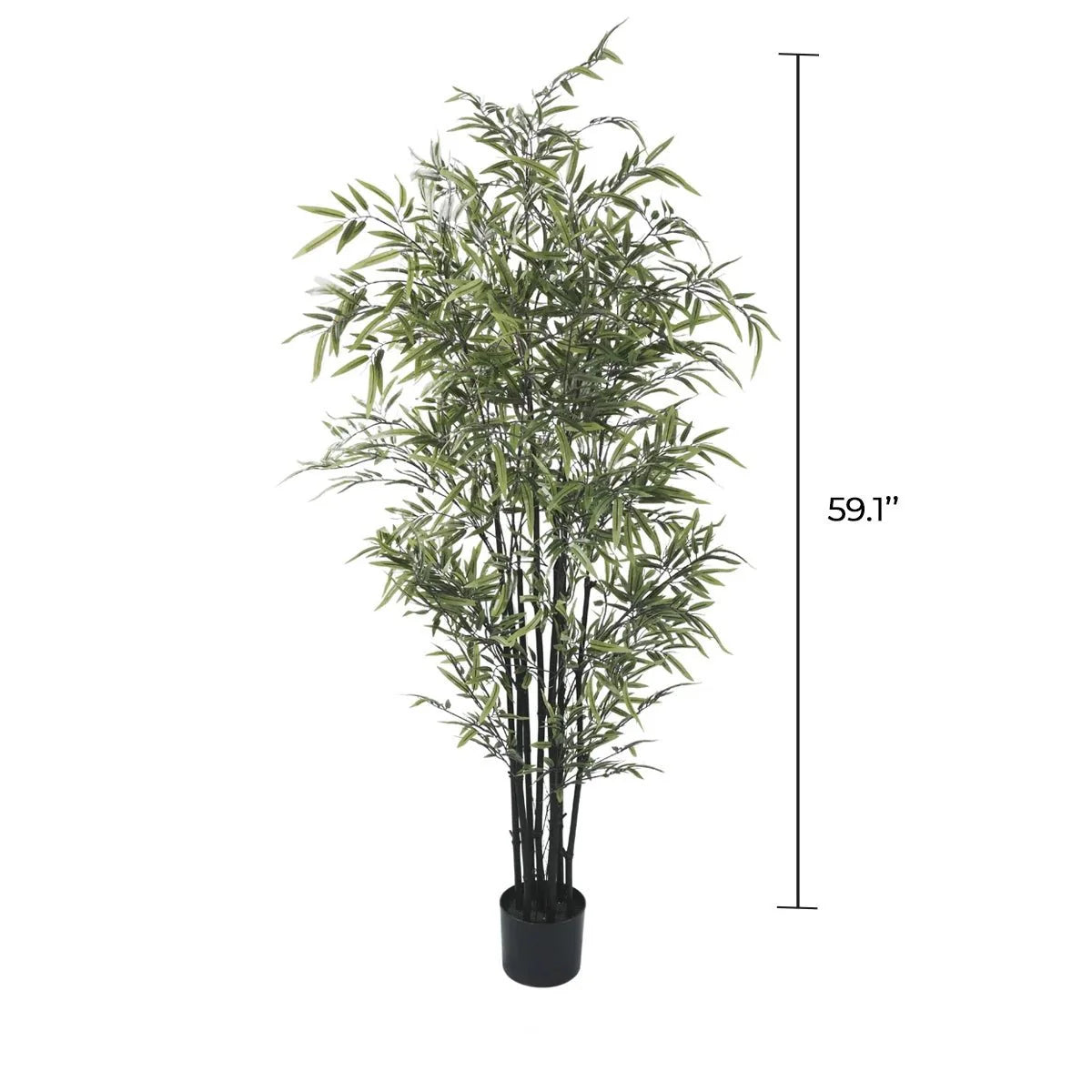 Black Bamboo Artificial Tree 59.1in-1