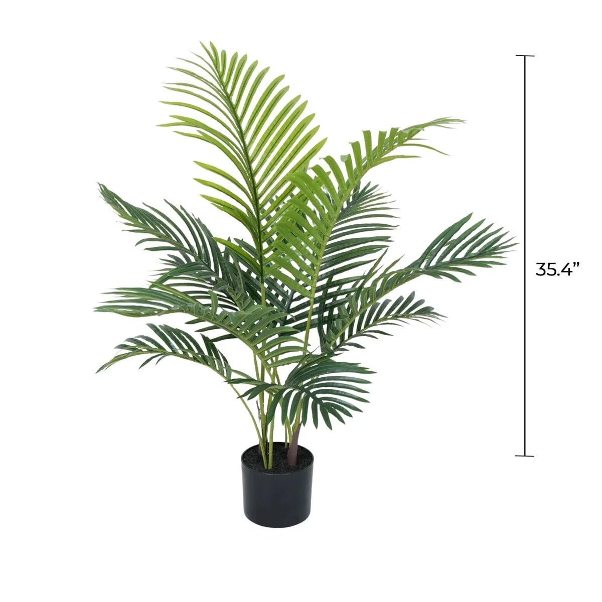 Areca Palm Artificial Tree 35.4in-1