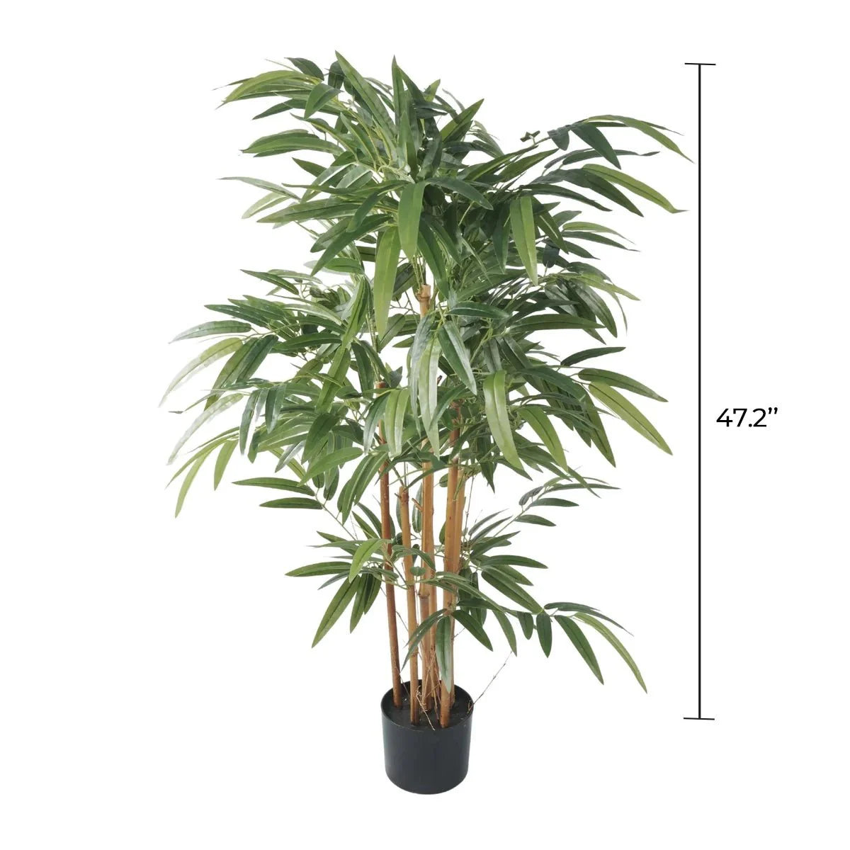 Potted Bamboo Natural Trunk Artificial Tree 47.2in-1
