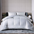 Queen Size All Seasons Soft White Polyester Down Alternative Comforter-0