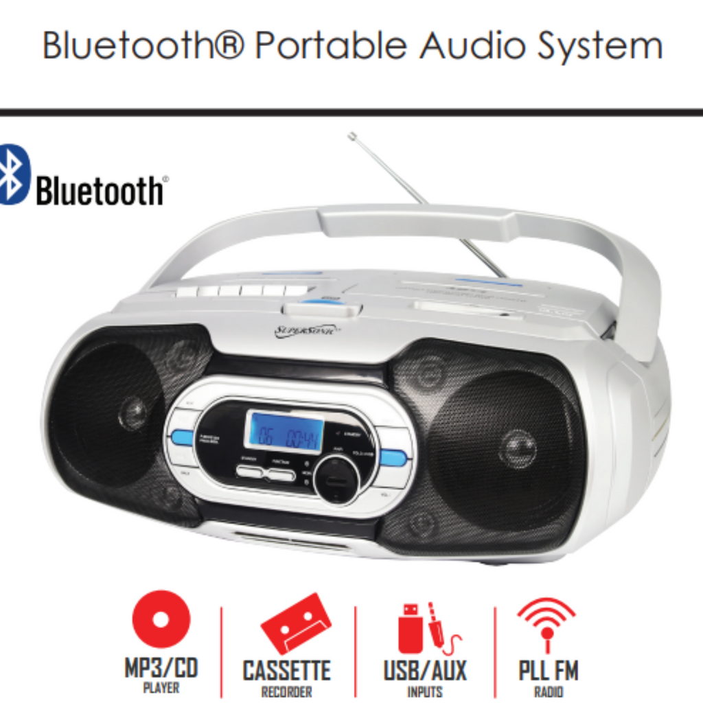 Supersonic Bluetooth Portable Audio System-2