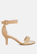Rano Raffia Kitten Heel Sandals-0