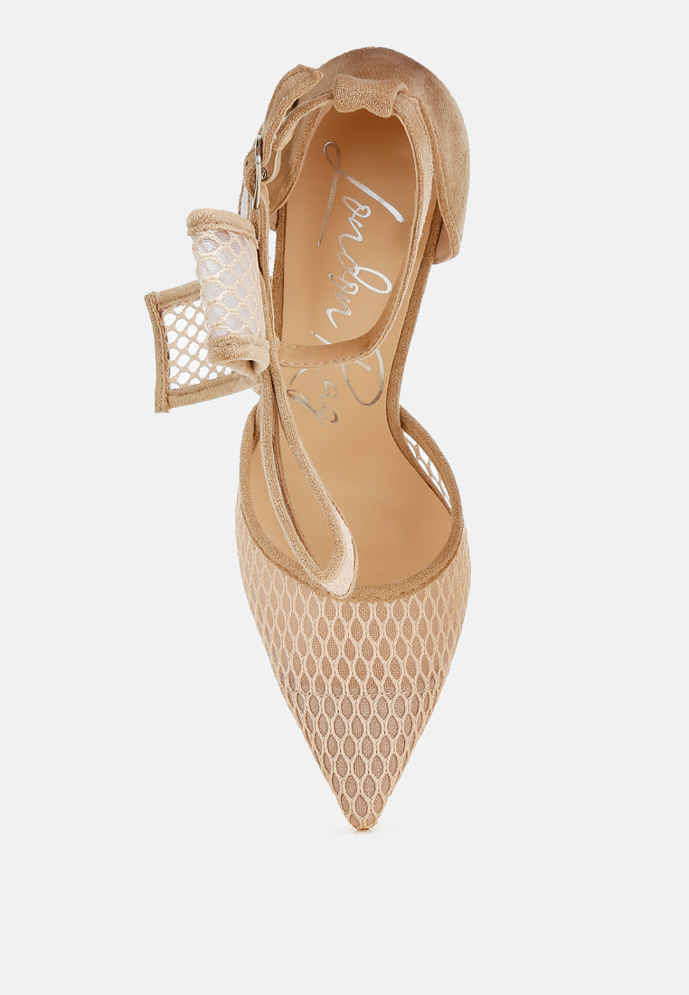 Regenta Big Bow Detail Stiletto Sandals-4