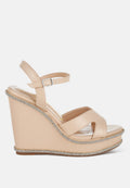 Regina Rhinestones Embellished Wedge Sandals-0