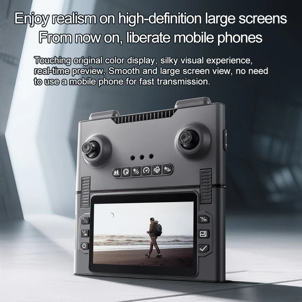 NNEOBA HD Folding RC Drone with Screen Remote