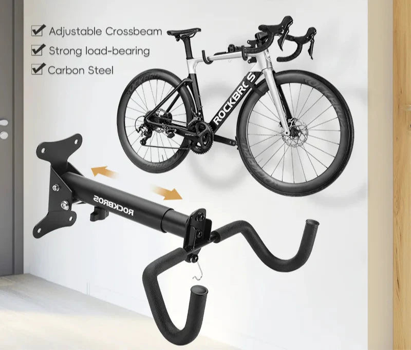 NNEOBA Wall Mount Bike Rack Heavy-Duty Carbon Steel Bicycle Holder Black-1