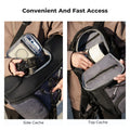 Camera Backpack with Tripod Strap Outdoor Black