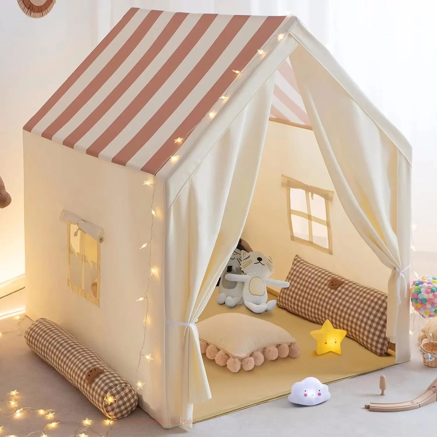 Kids Tent Indoor & Outdoor Toddler Tent Kids Playhouse Tent Play Tent  Large Kids Playhouse Tent Toys-0