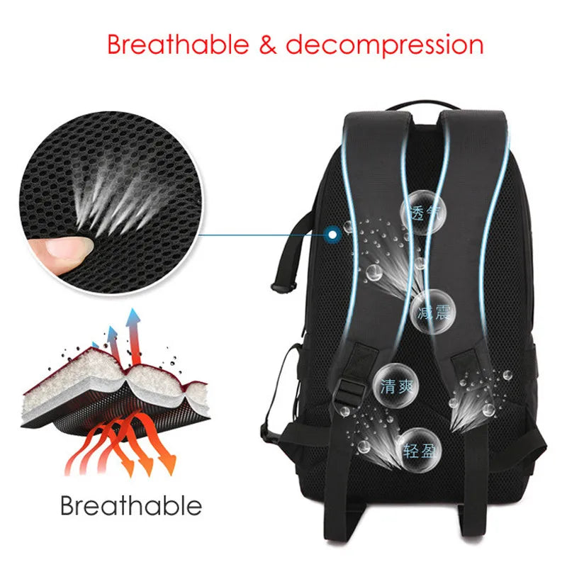 Camera Backpack Reflective StripeTripod Straps Orange