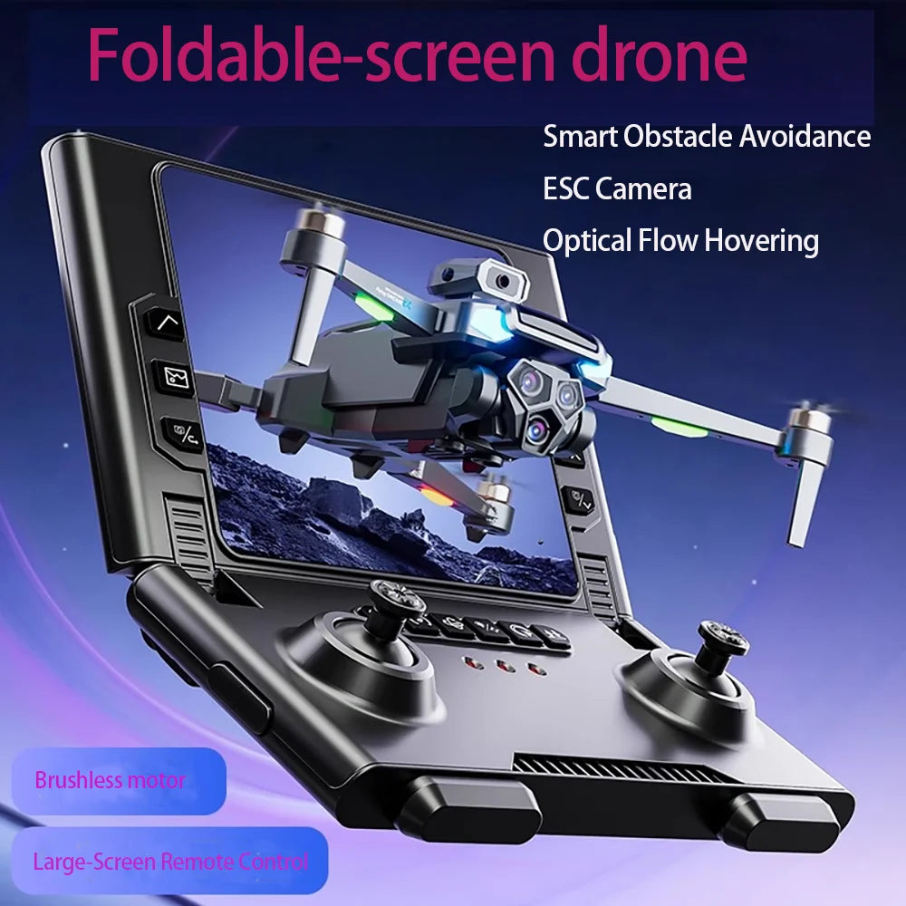 NNEOBA HD Folding RC Drone with Screen Remote