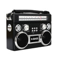 SuperSonic Retro Rechargeable 3 Band Radio With Bluetooth and Flashlight in Black-0