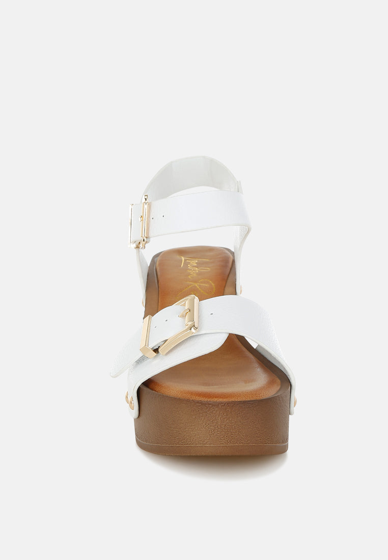 Ompasa Genuine Leather Clog Sandals-3