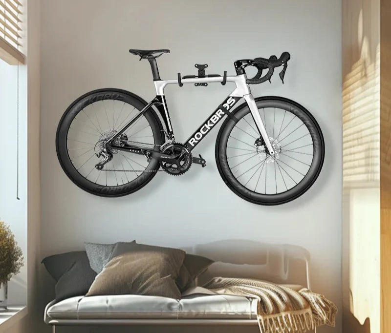 NNEOBA Wall Mount Bike Rack Heavy-Duty Carbon Steel Bicycle Holder Black-2