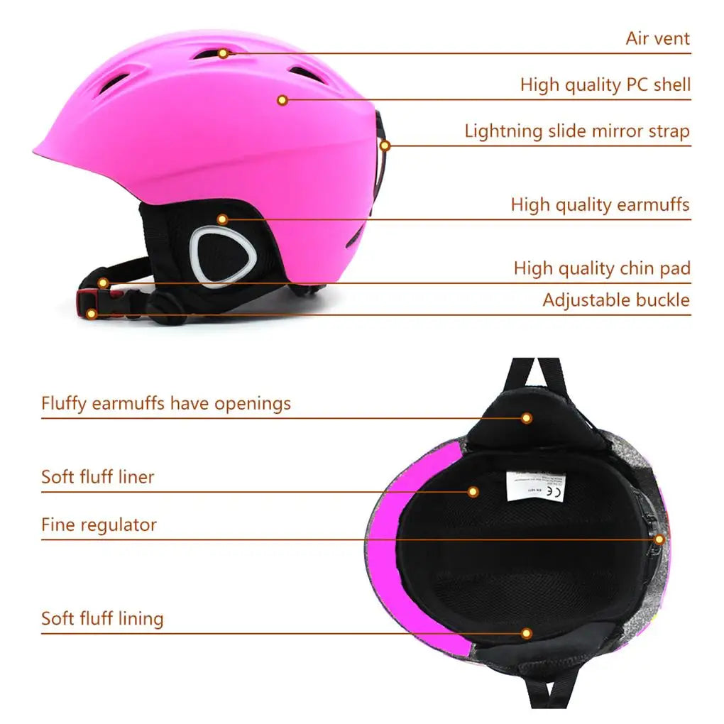 NNEOBA Kids Snowboard Helmet - Adjustable Winter