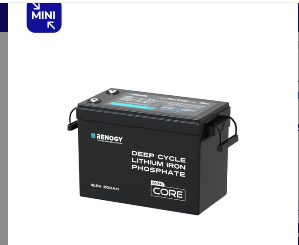 Renogy Core Mini 12V 200Ah LiFePO4 Deep Cycle Battery – Compact Cold-Weather Lithium Power-2