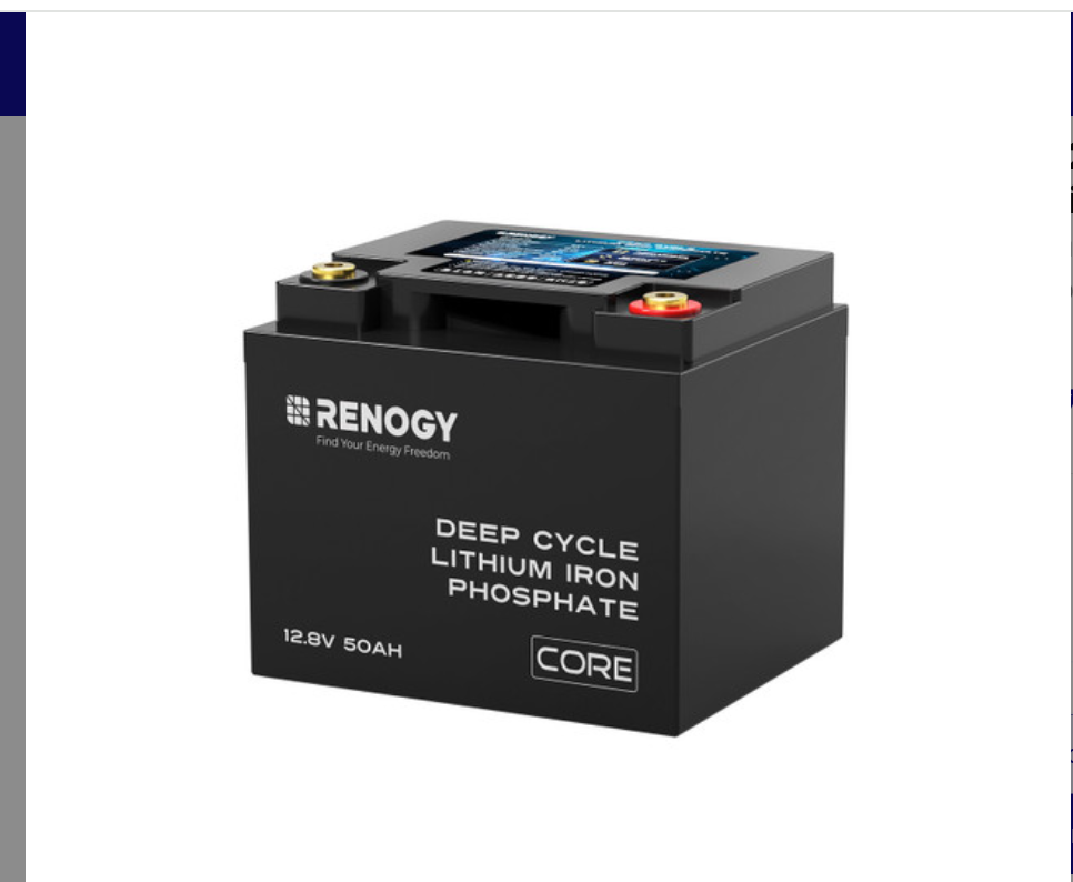 Renogy Core Mini 12.8V 20Ah LiFePO4 Lithium Battery for Trolling Motors, Kayaks & Portable Power-1