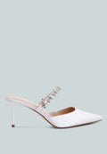 Sena Diamante Stiletto Mules Sandals-5