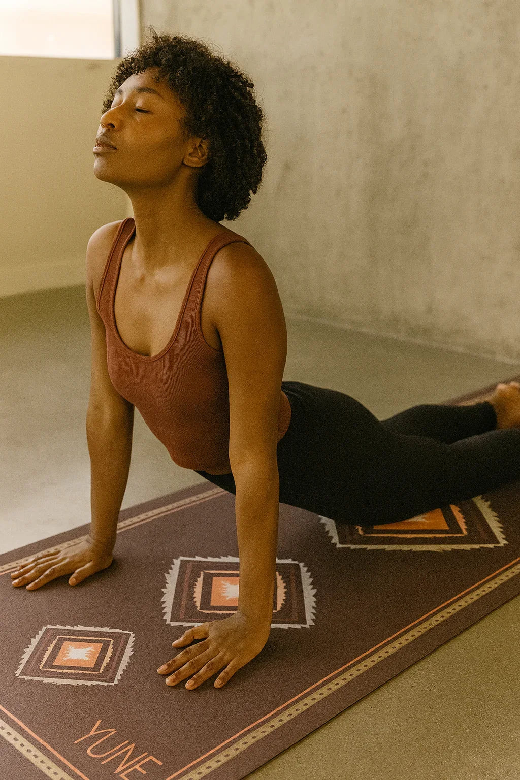 Betty Yoga Mat – Non-Slip Grip, Cushioned Support & Cactus Print Design-1