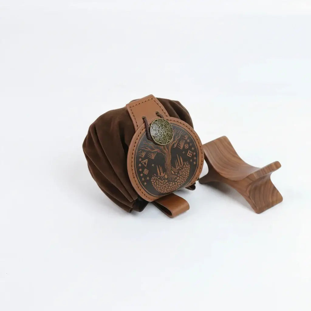 Steampunk Medieval Waist Bag PU Leather Fanny Pack Punk Belt Pouch Cosplay Utility Bag for Men-3