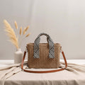 Straw Woven Crossbody Beach Bag for Vacation-1