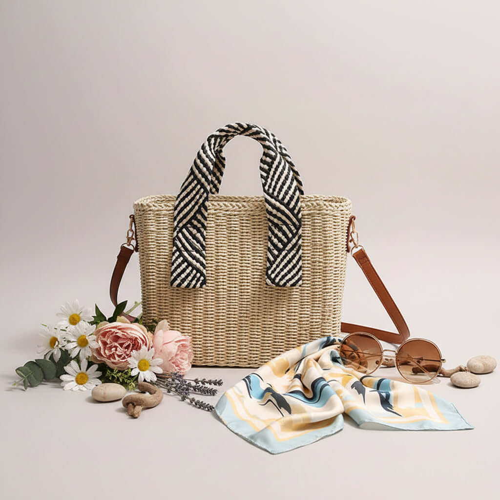 Straw Woven Crossbody Beach Bag for Vacation-2