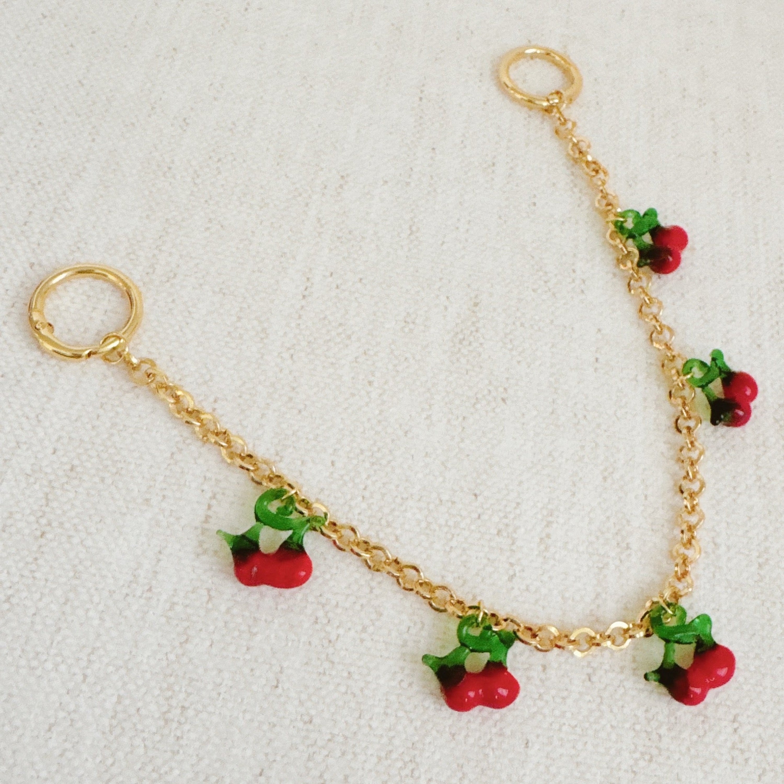 Sweet Cherry Drops Bag Charm-1