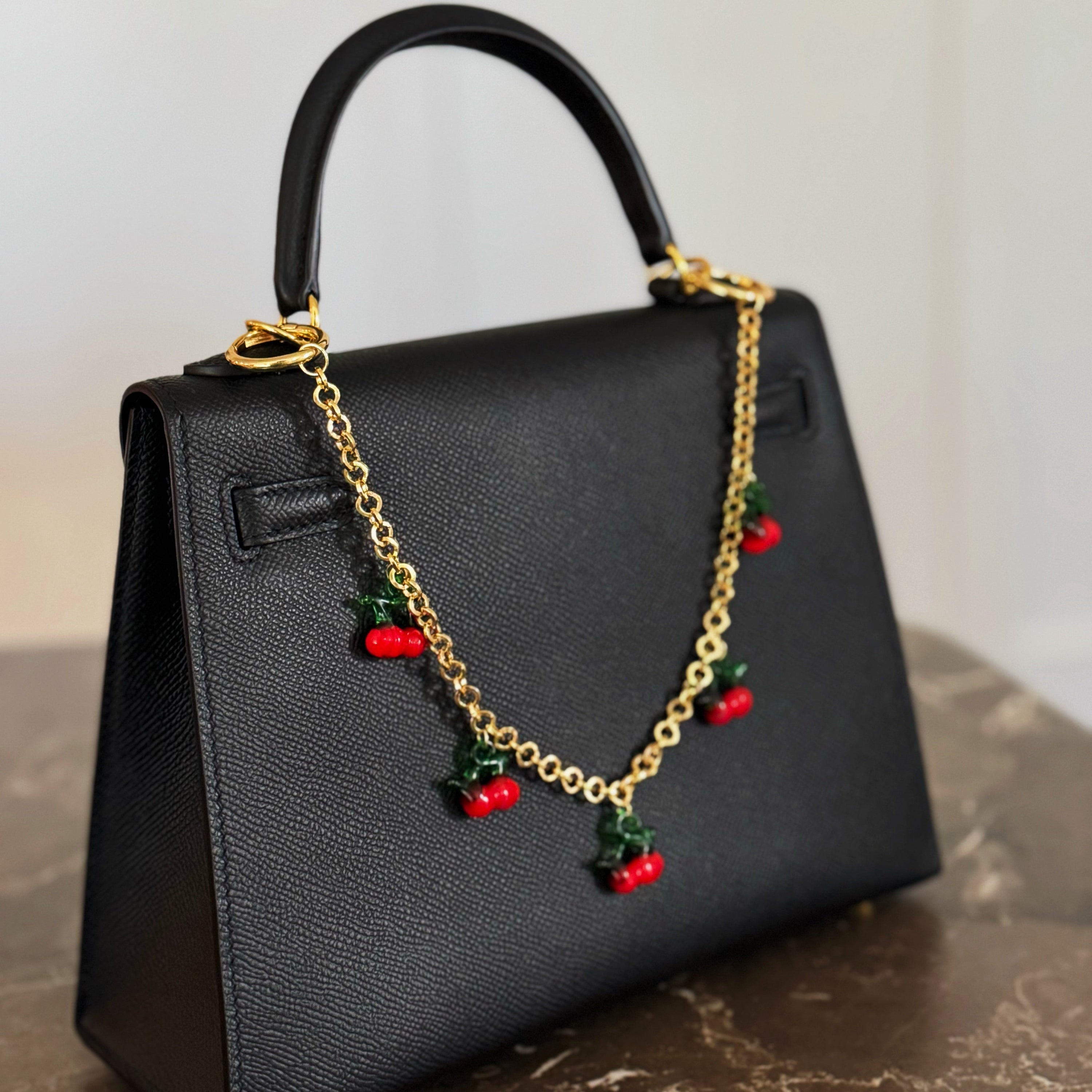 Sweet Cherry Drops Bag Charm-2