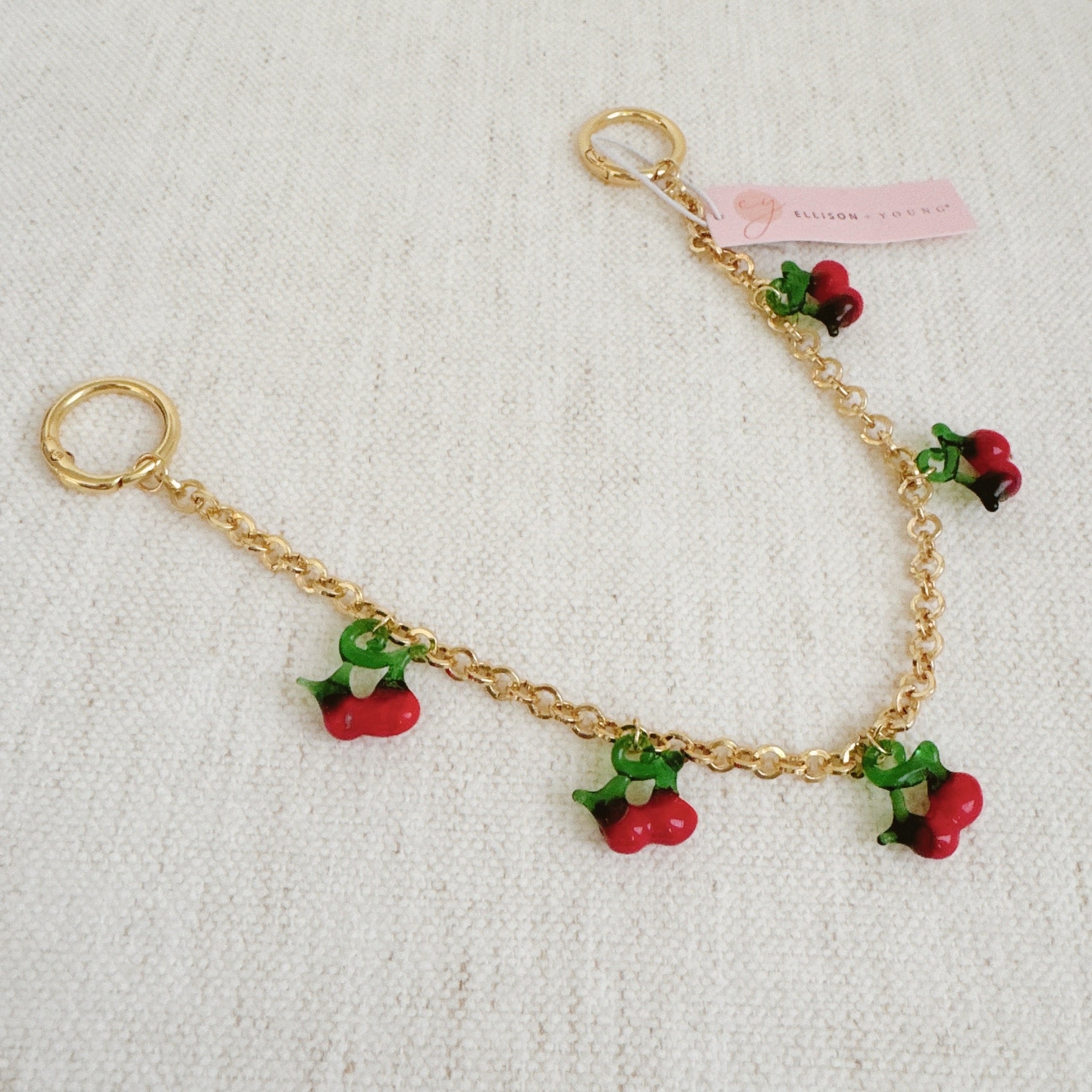 Sweet Cherry Drops Bag Charm-4
