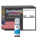 DoorStepInk Brand Replacement For Epson 522 (T522220-S) 70 ml Cyan Standard Yield Ink Bottle Made in the USA, T522220-S-0